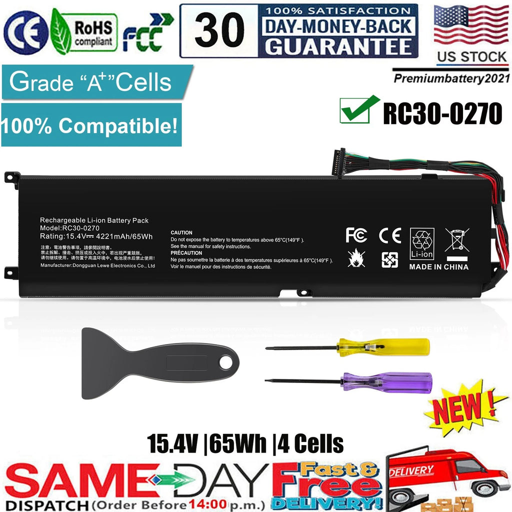 ?RC30-0270 Laptop Battery for Razer Blade 15 Base 2018 2019 RZ09-03006 RZ09-0270