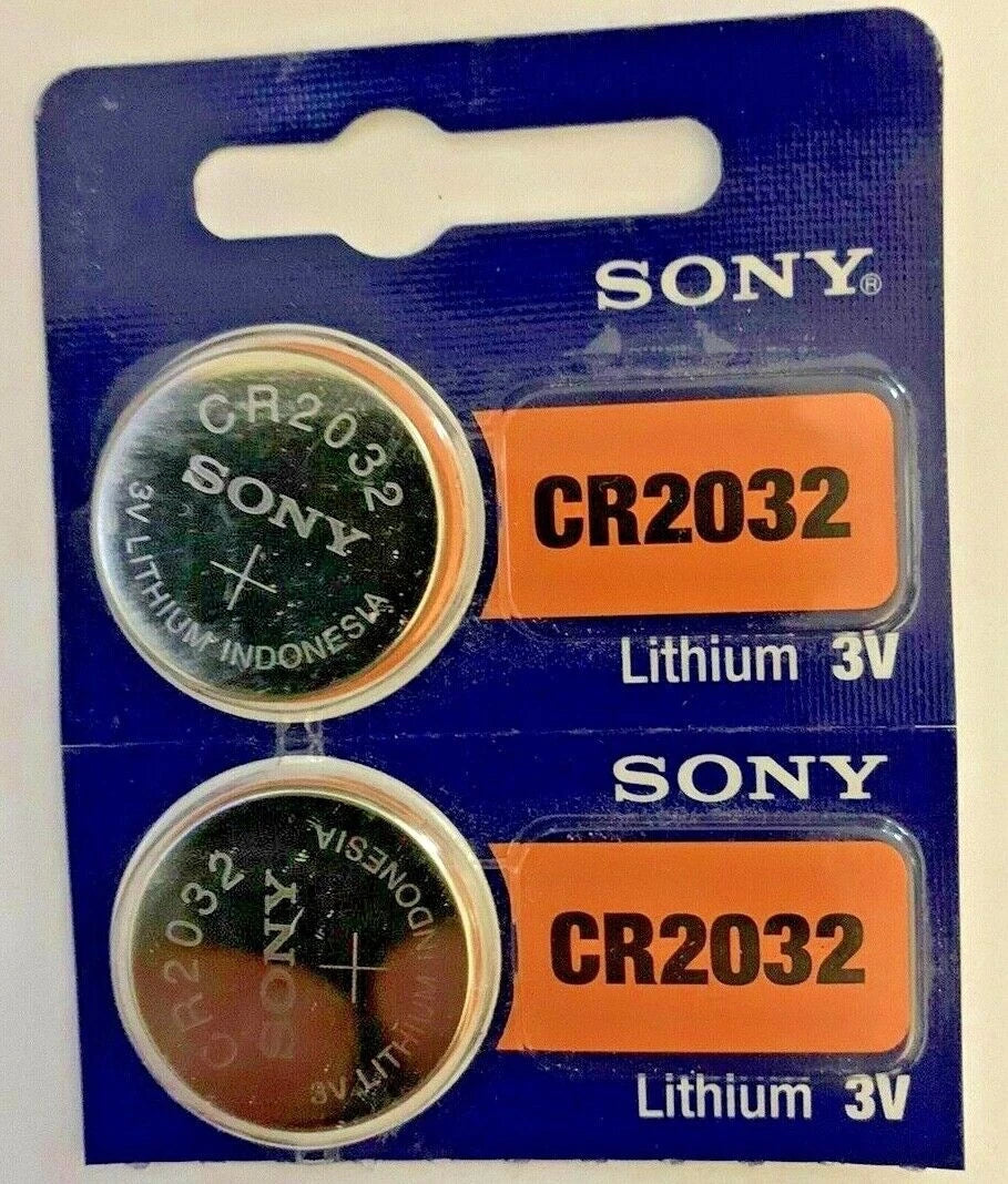 2 pc Murata / Sony Genuine Fresh CR2032 2032 Lithium 3V Batteries Exp 7+ years