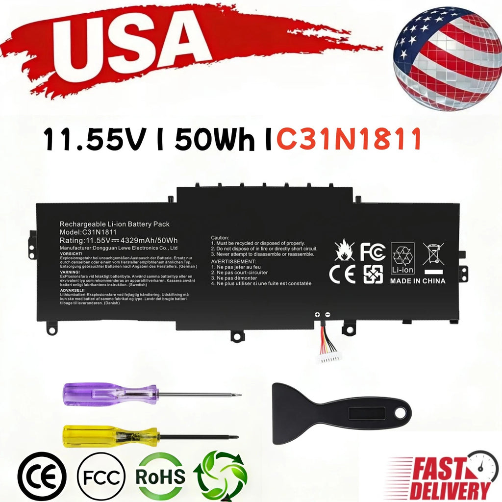 ?C31N1811 Battery For Asus ZenBook 14 UX433FA UX433FN UX433FQ U433FN 50wh