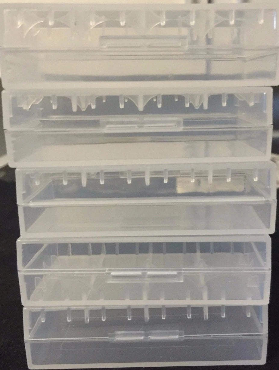 Brand New "5" Plastic Storage Case Holder Box 18650 Battery