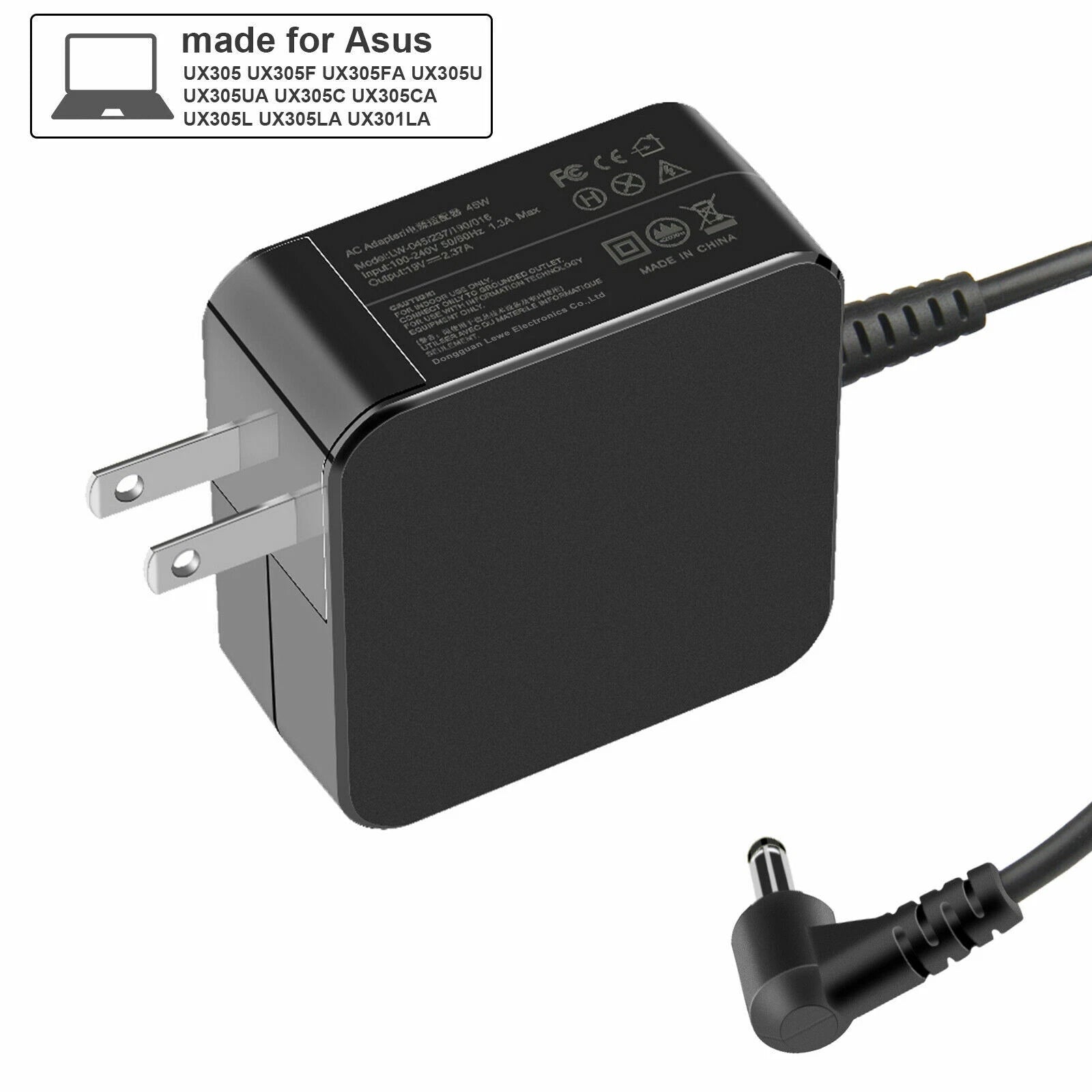 AC Adapter Power Charger For ASUS E410MA E410M E410 E210M E210E510 E406M E410M