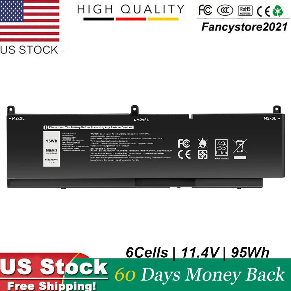 PKWVM New Battery For Dell Precision 7550 7560 7750 7760 SeriesC903V 447VR CR72X