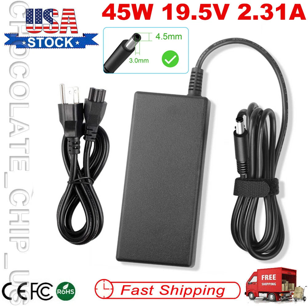 For Dell Laptop Charger 45W AC Power Adapter for XPS 13 9360,Inspiron 3558 5559