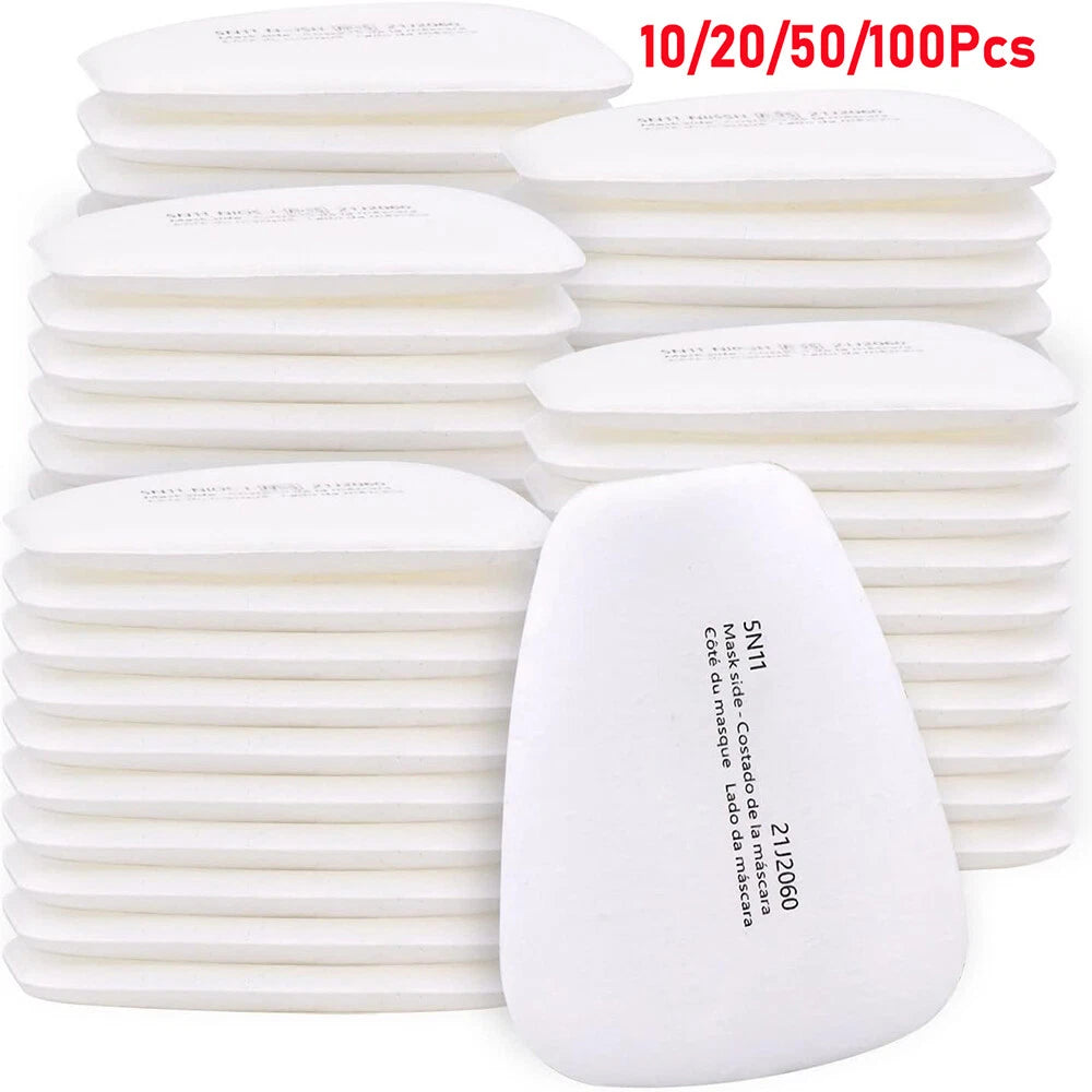 10/20/50Pcs 5N11 Cotton Filter For 6200 7000 7502 7501 Series Respirator Filters