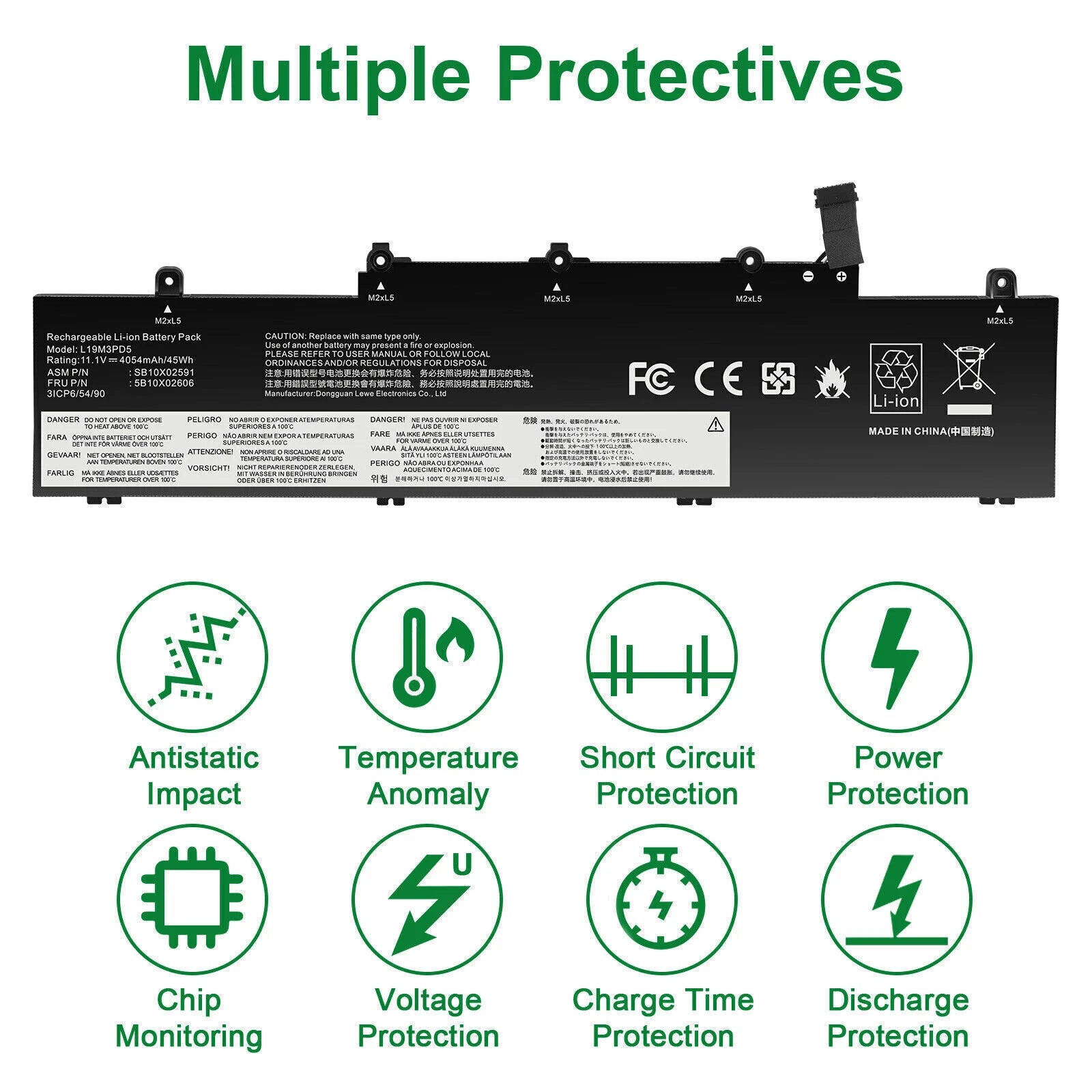 L19C3PD5 Battery for Lenovo ThinkPad E14 E15 Gen 2 L19D3PD5 L19M3PD5 L19L3PD5