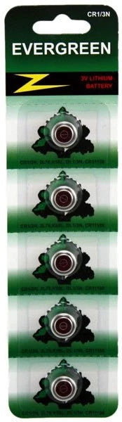 5 Evergreen 1/3N CR1/3N 2L76 5008LC Lithium Batteries Expires 2028