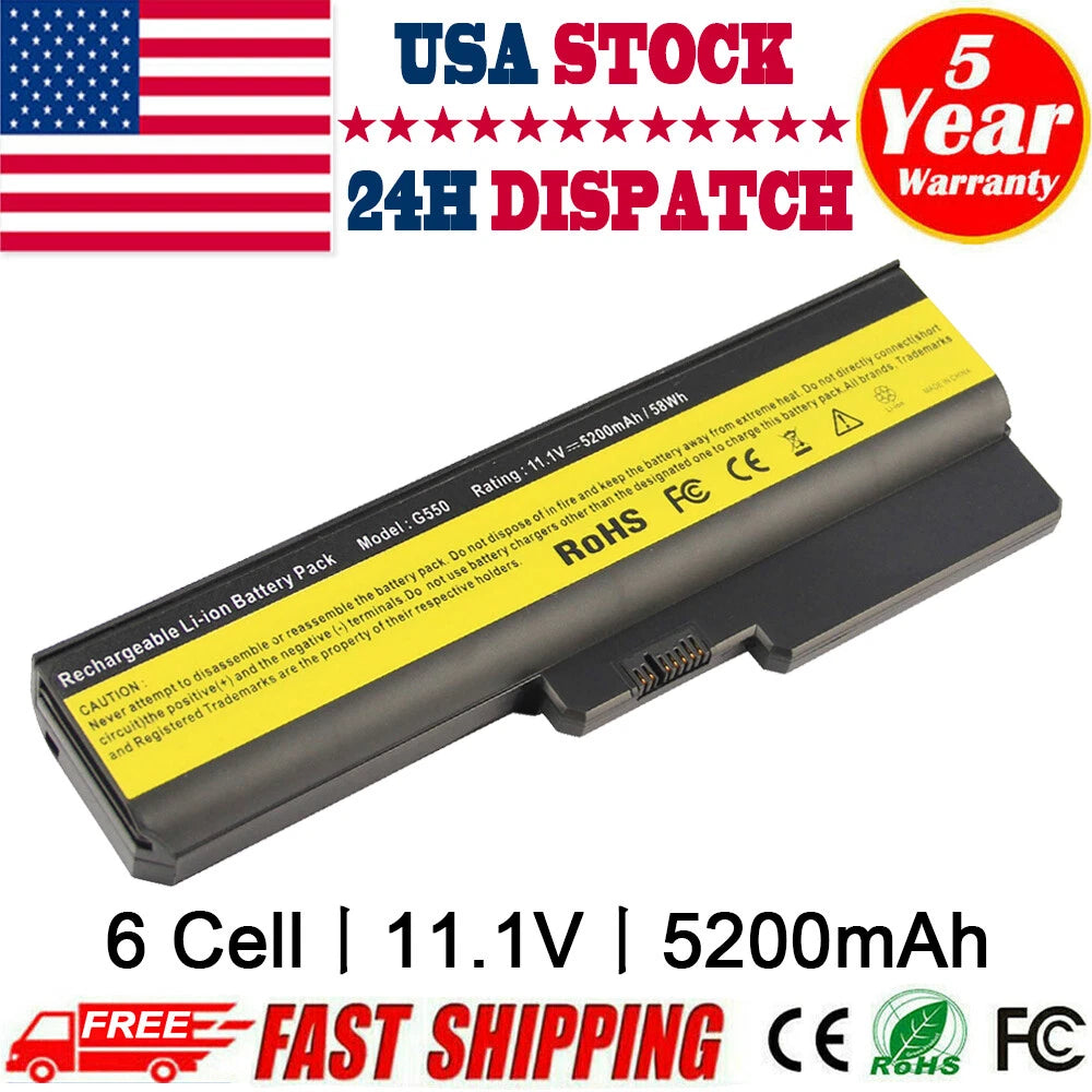 G450 Notebook Battery For Lenovo G430 G530 G550 G555 L08S6Y02 42T4725 51J0226 PC