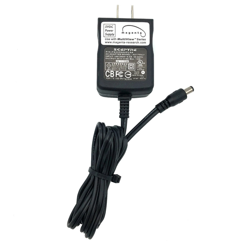 NEW Genuine Sceptre AC Power Adapter PS-5026AVPL6A Charger AD1705CF 5V 2.6A