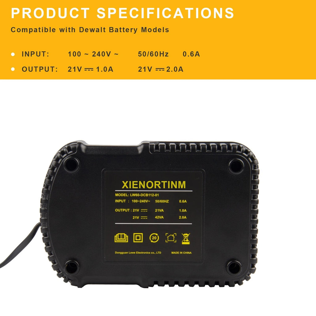 XIENORTINM charger for DCB112 BATTERY