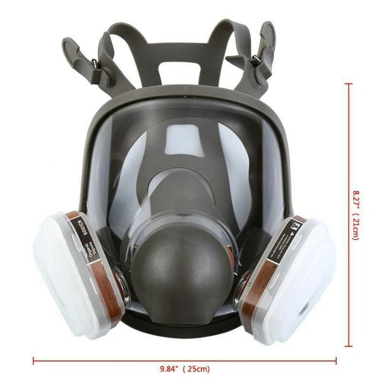 15in1 Facepiece Full Face Gas Mask Filter for Spray Respirator Painting Reusable