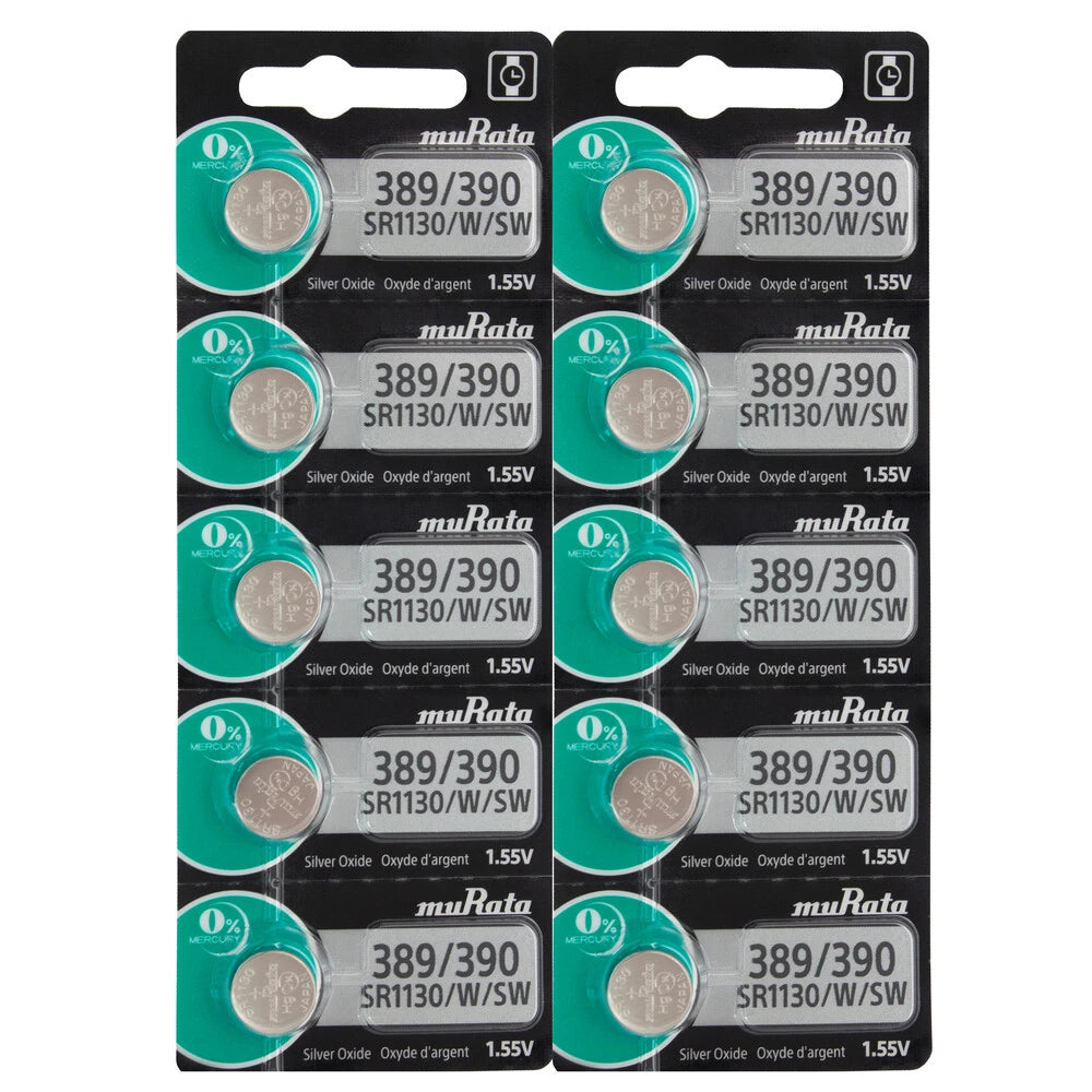 Original Murata SR1130SW 390 Button Battery x 20 - Replaces Sony
