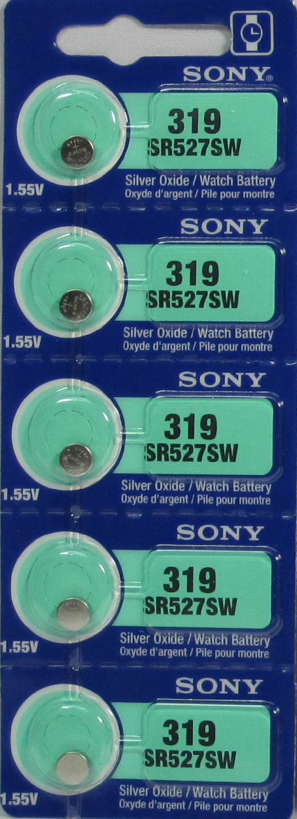 20 Sony Silver Oxide SR527SW SR527W SR527 1.55V Battery (4 x 5)