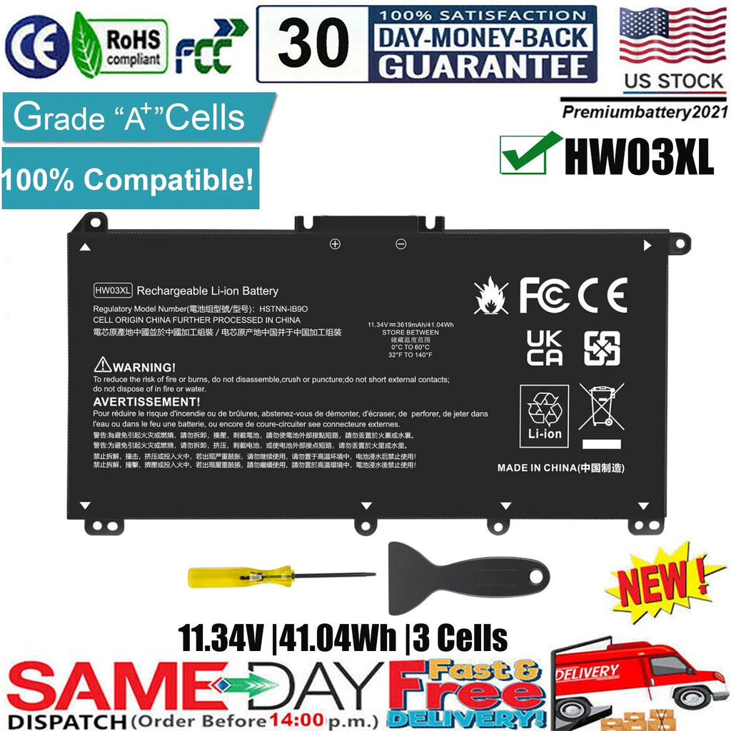 ?HW03XL Laptop Battery for HP Pavilion 15-EG 15-EH 17-CN 17-CP HSTNN-IB90 NEW