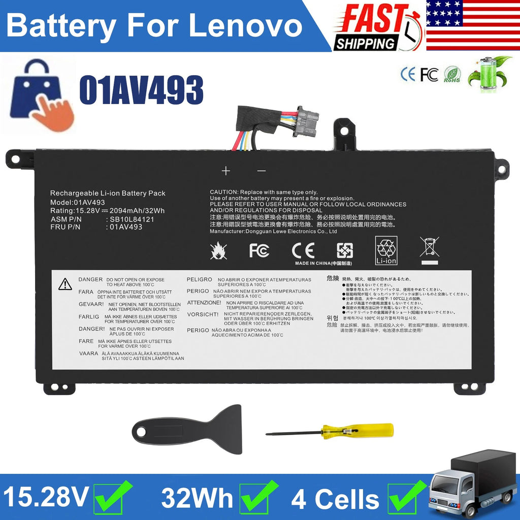 ?01AV493 00UR891 Laptop Battery for Lenovo ThinkPad T570 T580 P51S P52s 00UR890