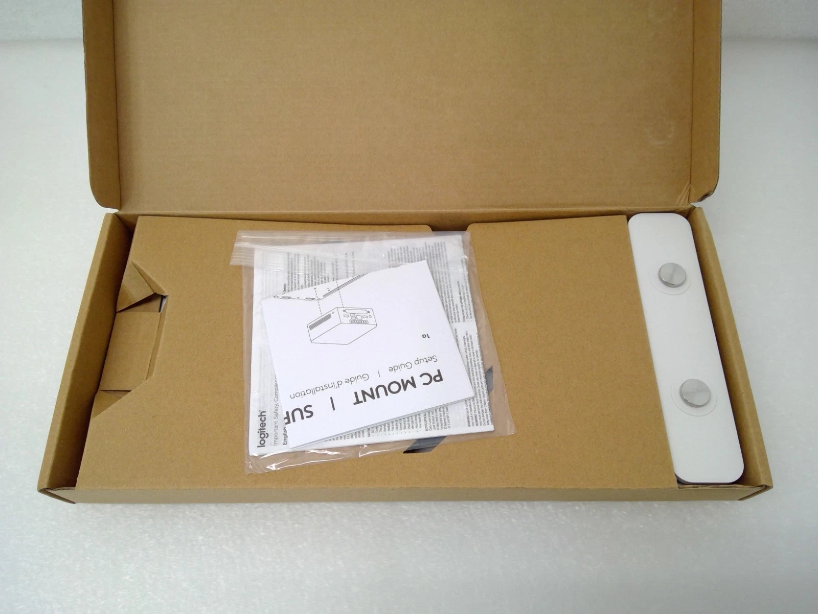NEW Logitech PC Mount Bracket 952-000097 W Cable Retention for Small Form PC