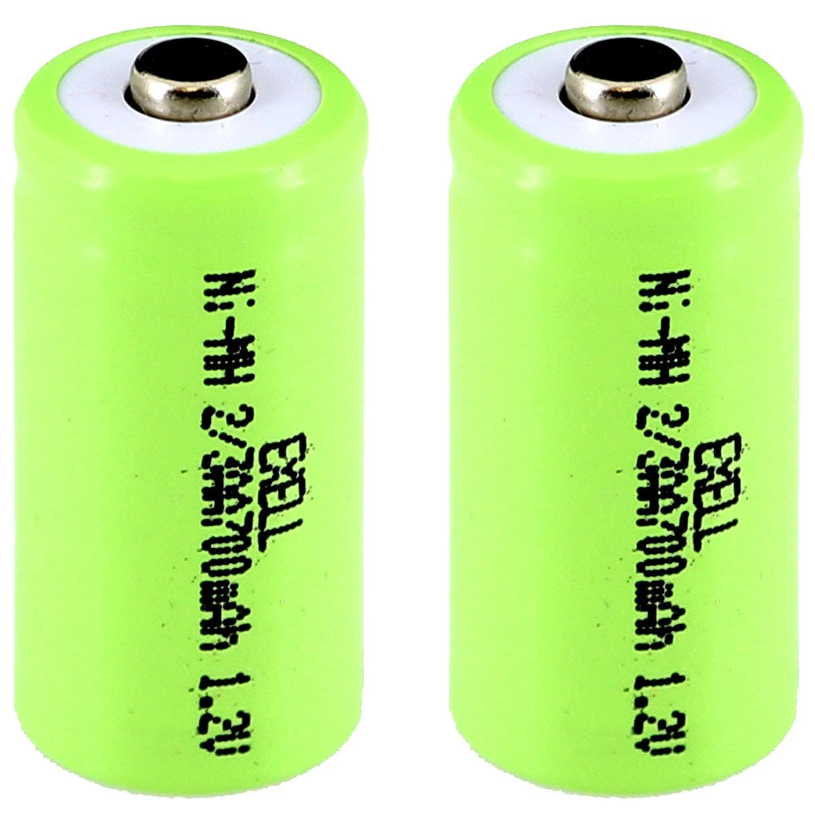 2x Exell 2/3AA NiMH 700mAh 1.2V Button top Rechargeable Battery