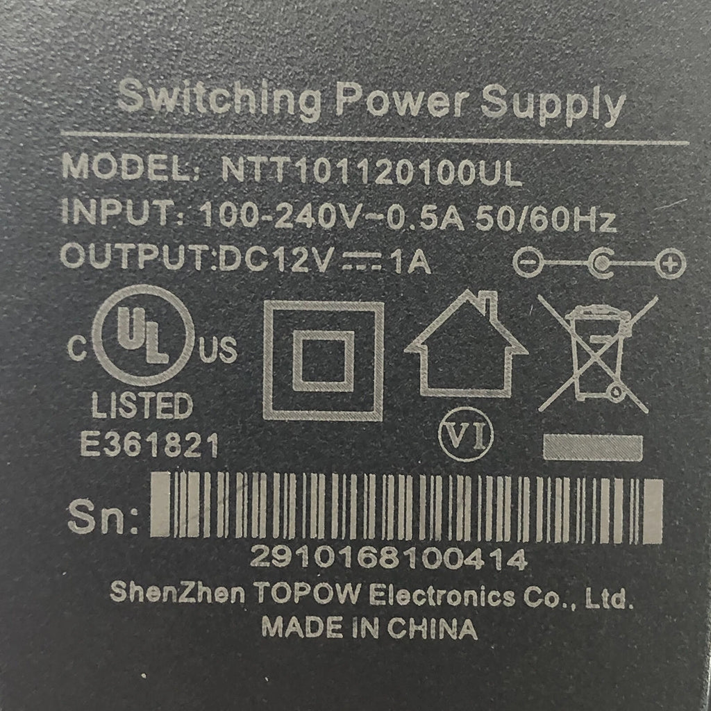 NEW Original Shenzhen NTT101120100UL Wall Power Supply Adapter 12V 1A Charger