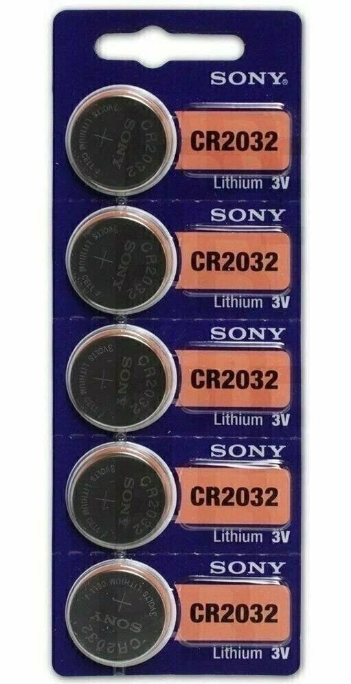5 NEW SONY CR2032 3V Lithium Coin Battery Expire 2029 FRESHLY NEW - USA Seller