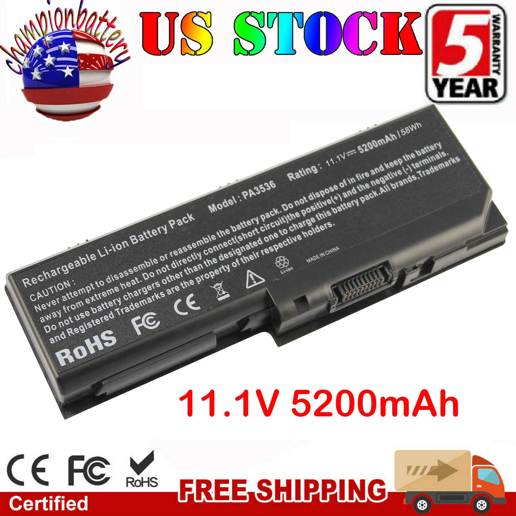 Battery for TOSHIBA Satellite L350 L355 P200 P300 X205 PA3536U-1BRS PA3537U-1BRS