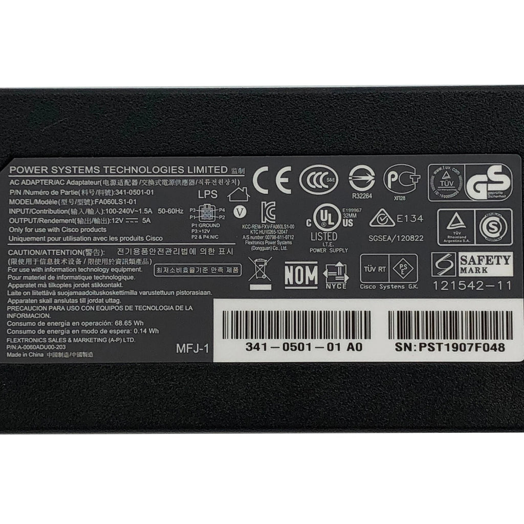 NEW Genuine Flextronics AC Power Adapter for Cisco ASA 5506-X FirePower Firewall