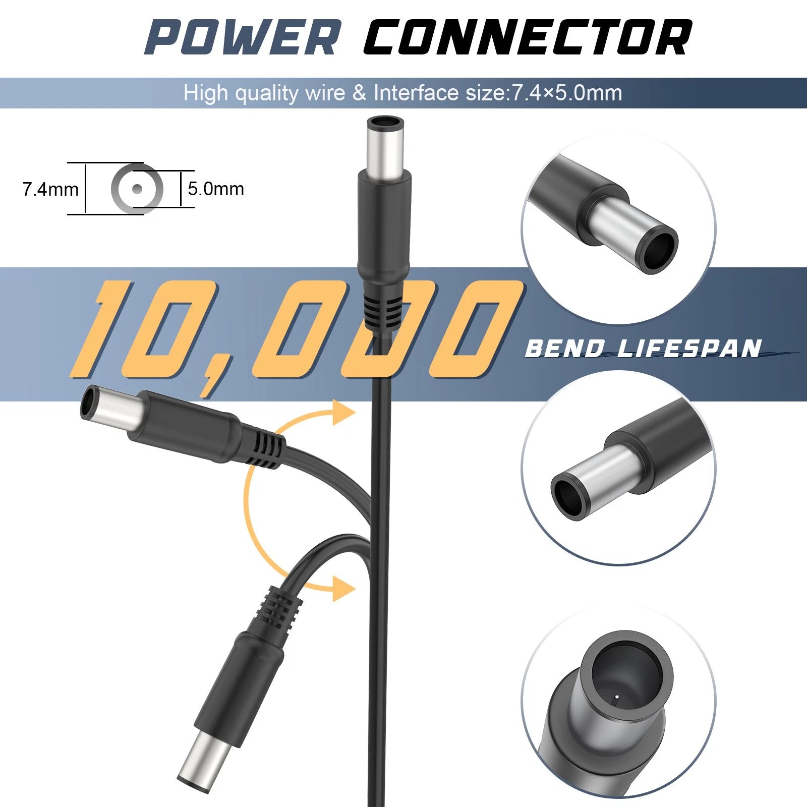 Lot 90W 19.5V 4.62A for Dell Laptop AC Adapter Charger Power Supply 7.4*5 mm Tip