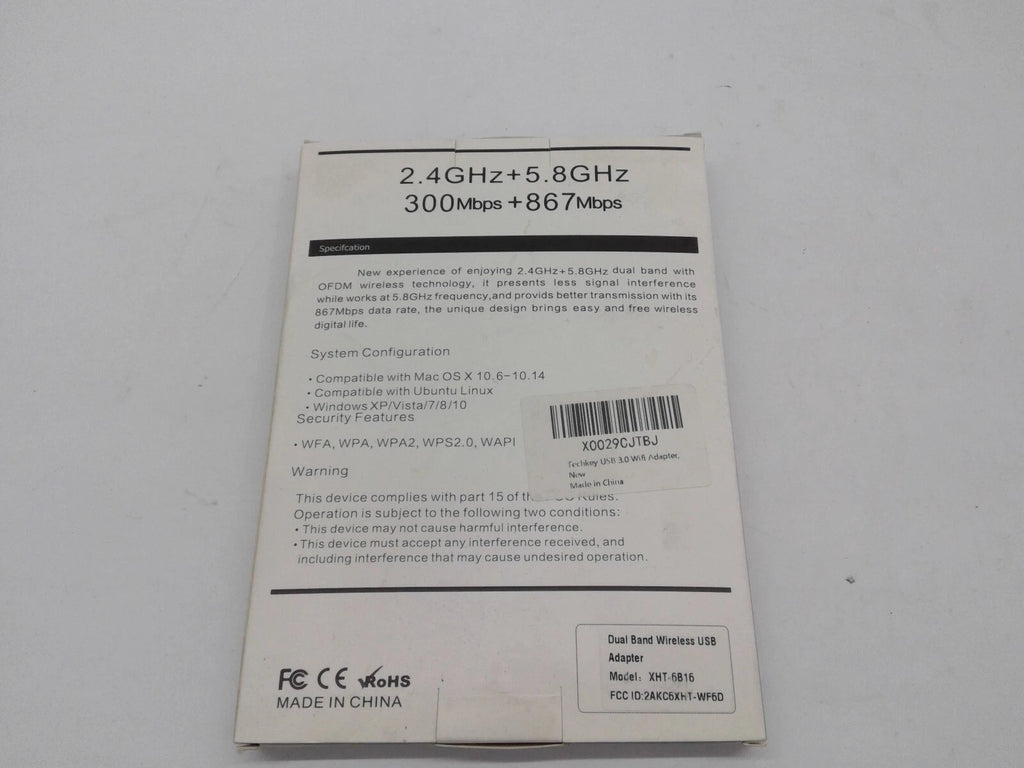 TECHKEY WI-FI 11AC USB Adapter AC1200 High Dual Antennas XHT-6B16