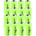 16x Exell 2/3AA NiMH 700mAh 1.2V Button top Rechargeable Battery