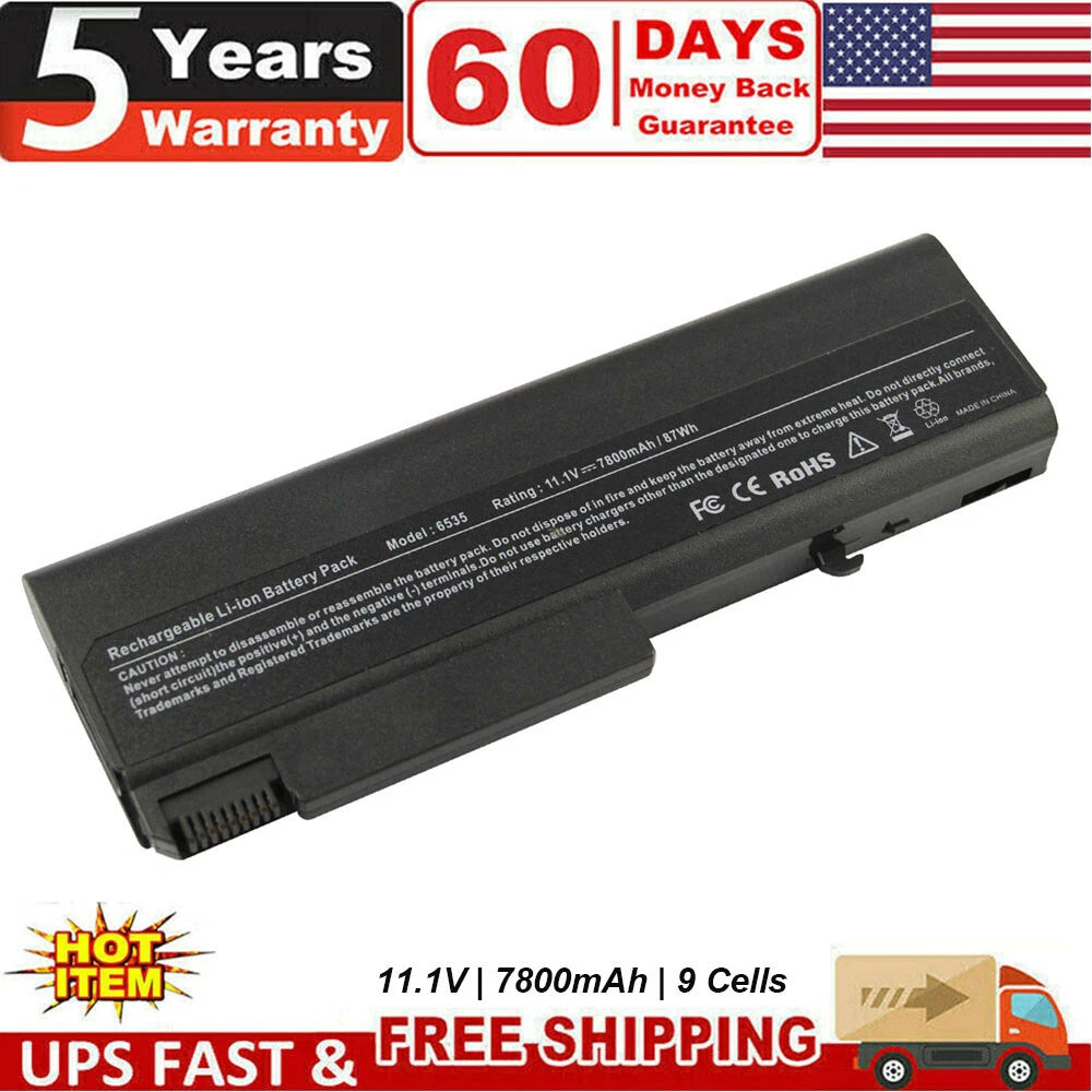 9 Cell Battery for HP TD06 EliteBook 8440P 6930P 6530B 6730B ProBook 6535b 6500b