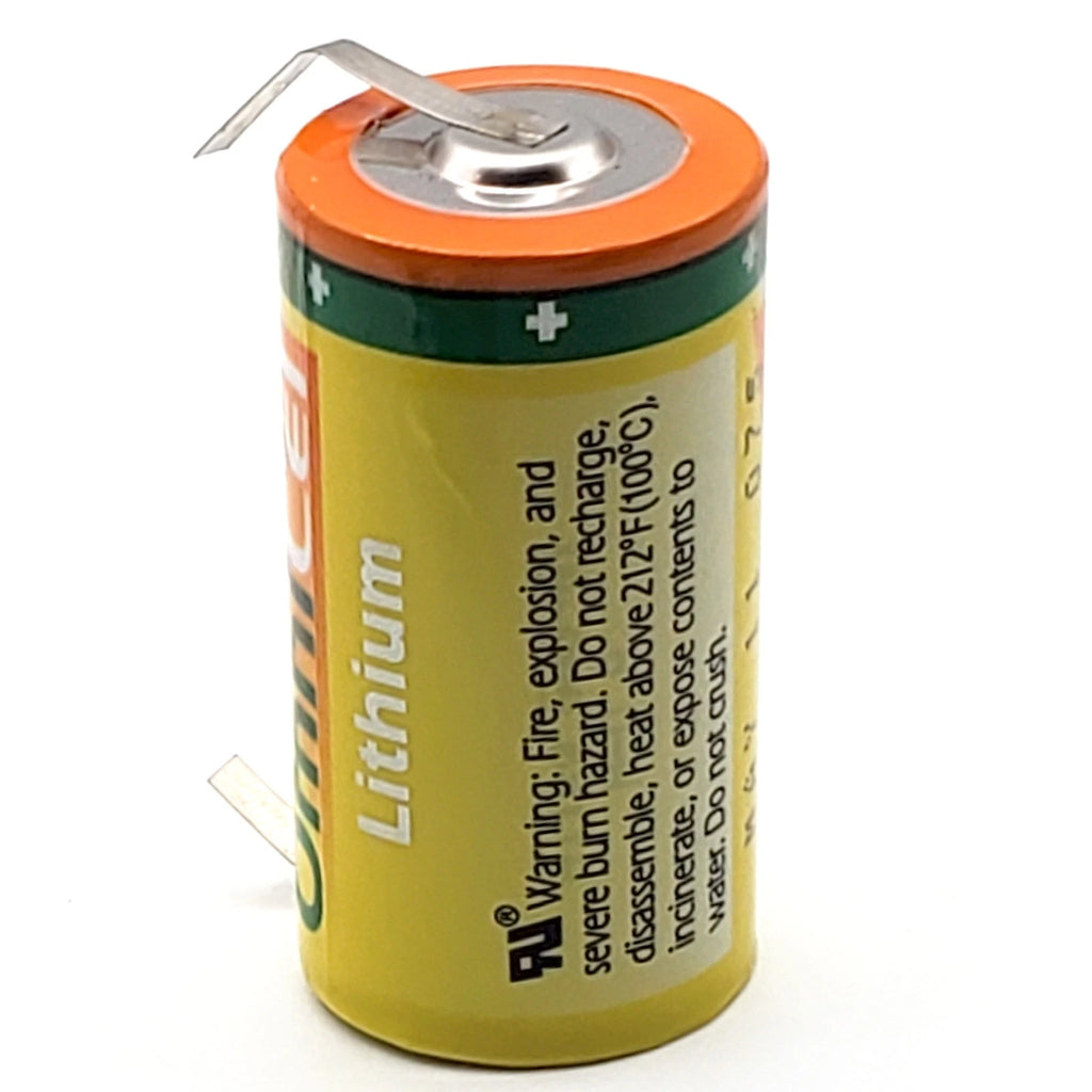 OmniCel ER26500HD 3.6V 6.5Ah Sz C Battery w/ Tabs Utility Telematics