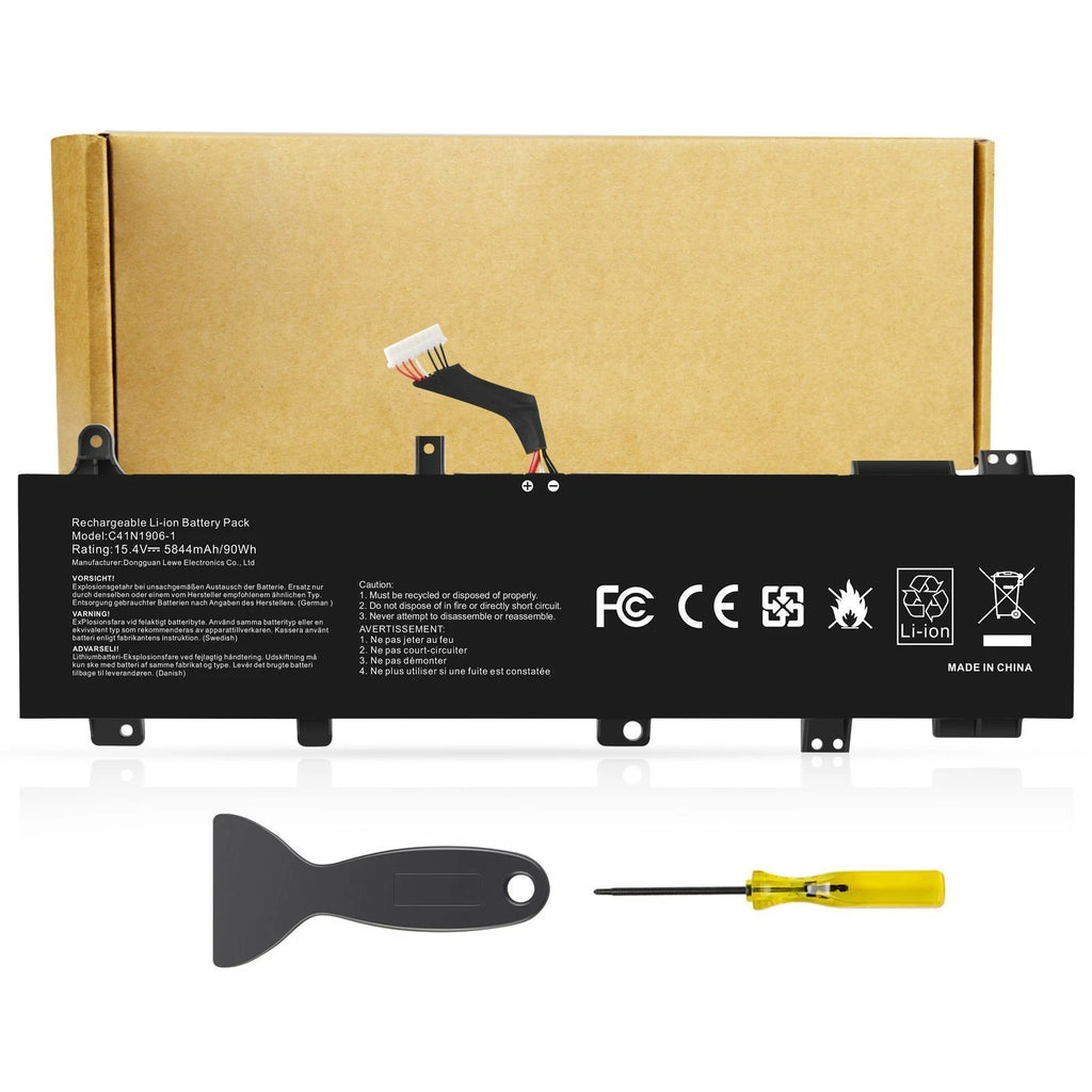 C41N1906-1(Long Cable) Battery For ASUS TUF Gaming FA506 FX506 FA706I FA706 90Wh
