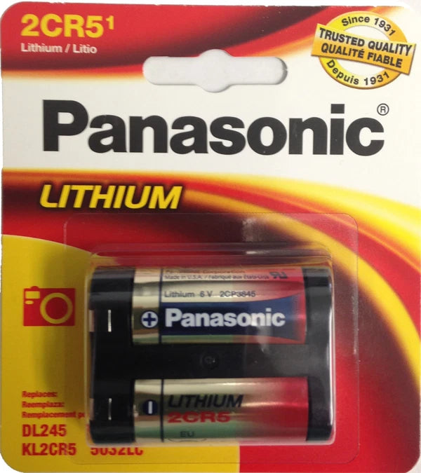 4 x Panasonic 2CR5 6V Lithium Photo Battery for Nikon Coolpix 995, 885, 880 8700