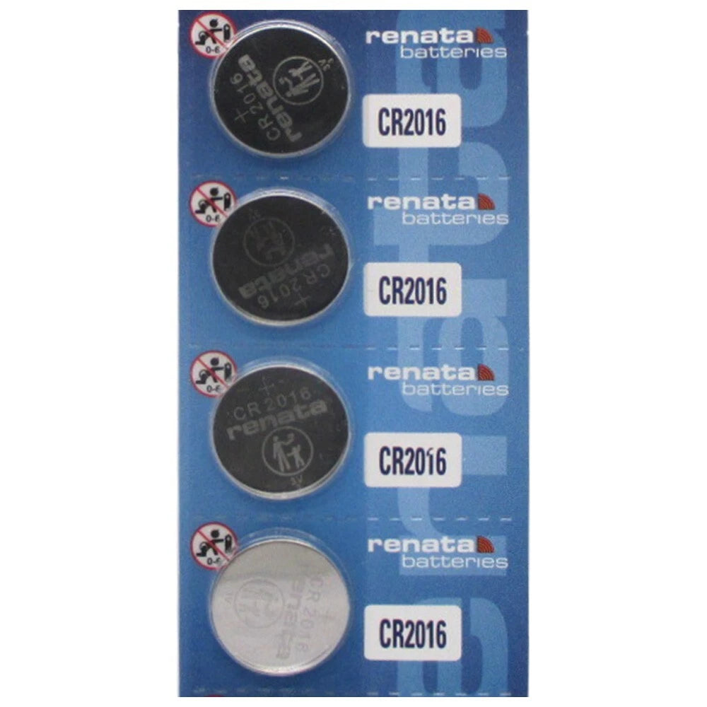 Renata 2016 Battery CR2016 Lithium 3v 4 Pcs