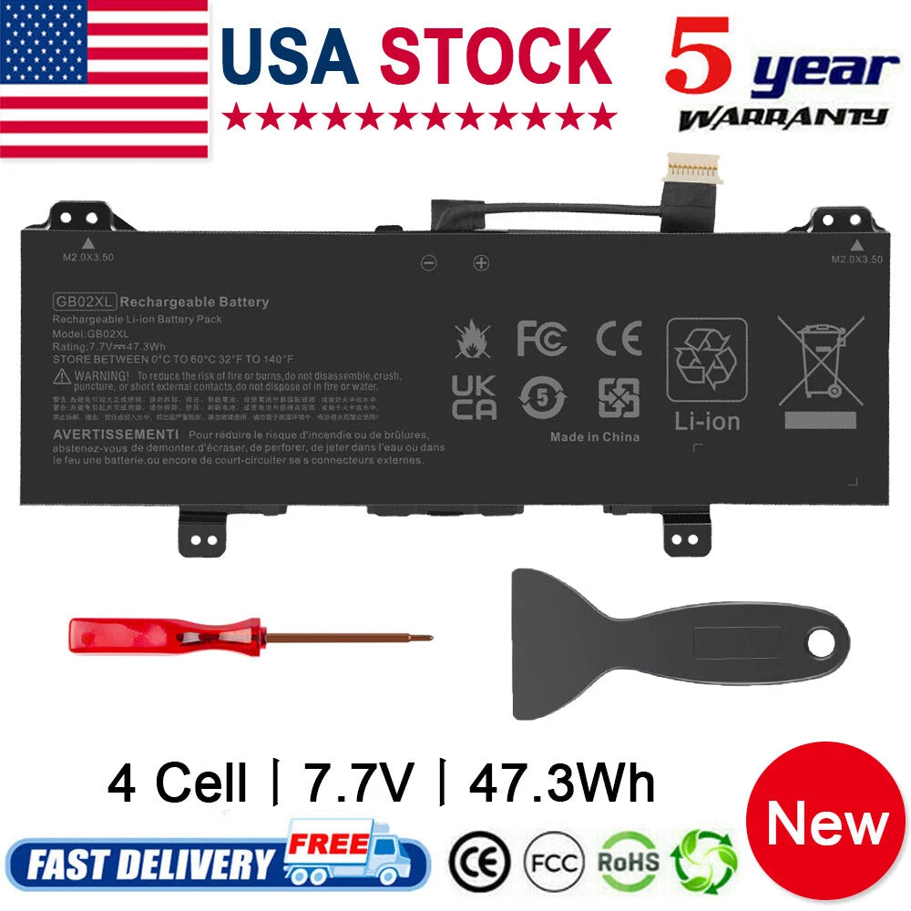 L42583-005 GB02XL For HP BATTERY 7.7V 47.3WH 14-DB 14-DB0043WM (DF113)