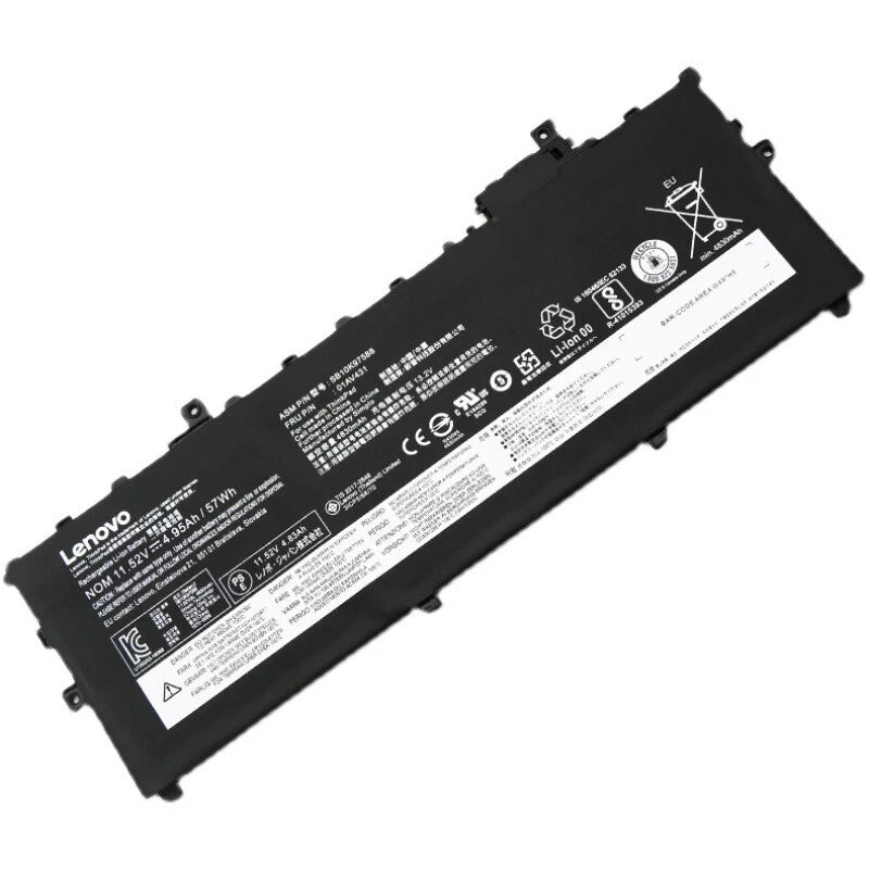 New Genuine 01AV430 01AV494 Battery for Lenovo ThinkPad X1 Carbon 5th 6th Gen