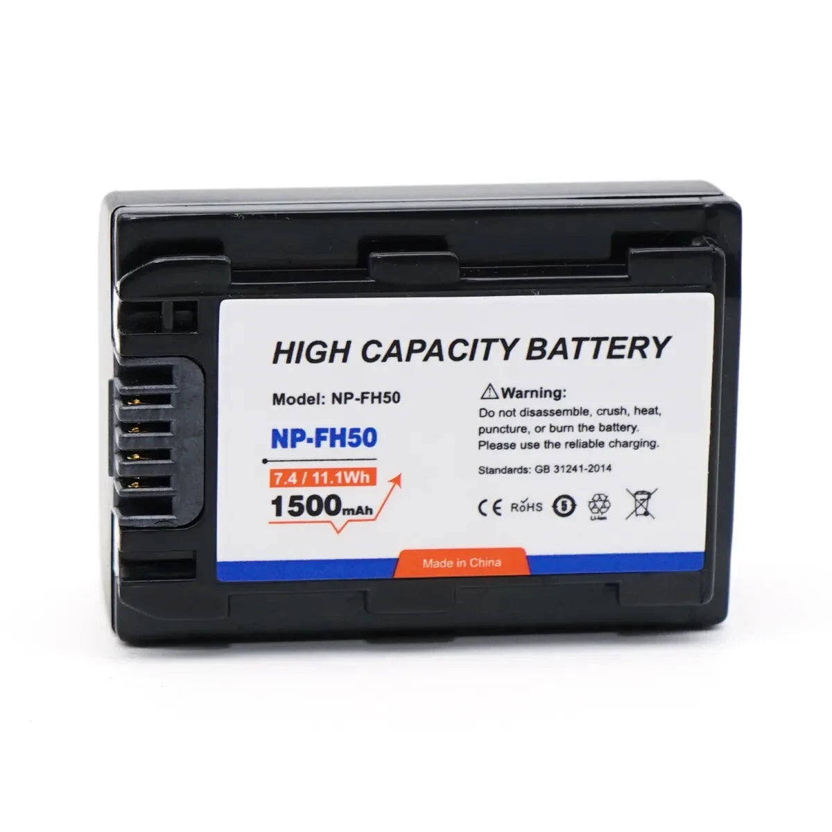 Replacement NP-FH50 Battery for Sony Cyber-shot/ Alpha/ Handycam Digital Cameras