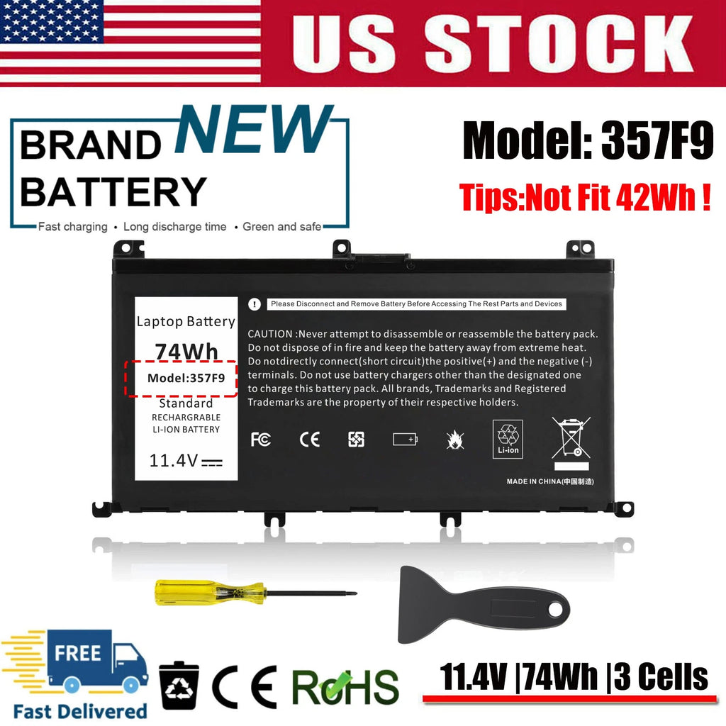 ?Battery For Dell Inspiron 15 5576 5577 7566 7567 7557 7559 357F9 0GFJ6 71JF4