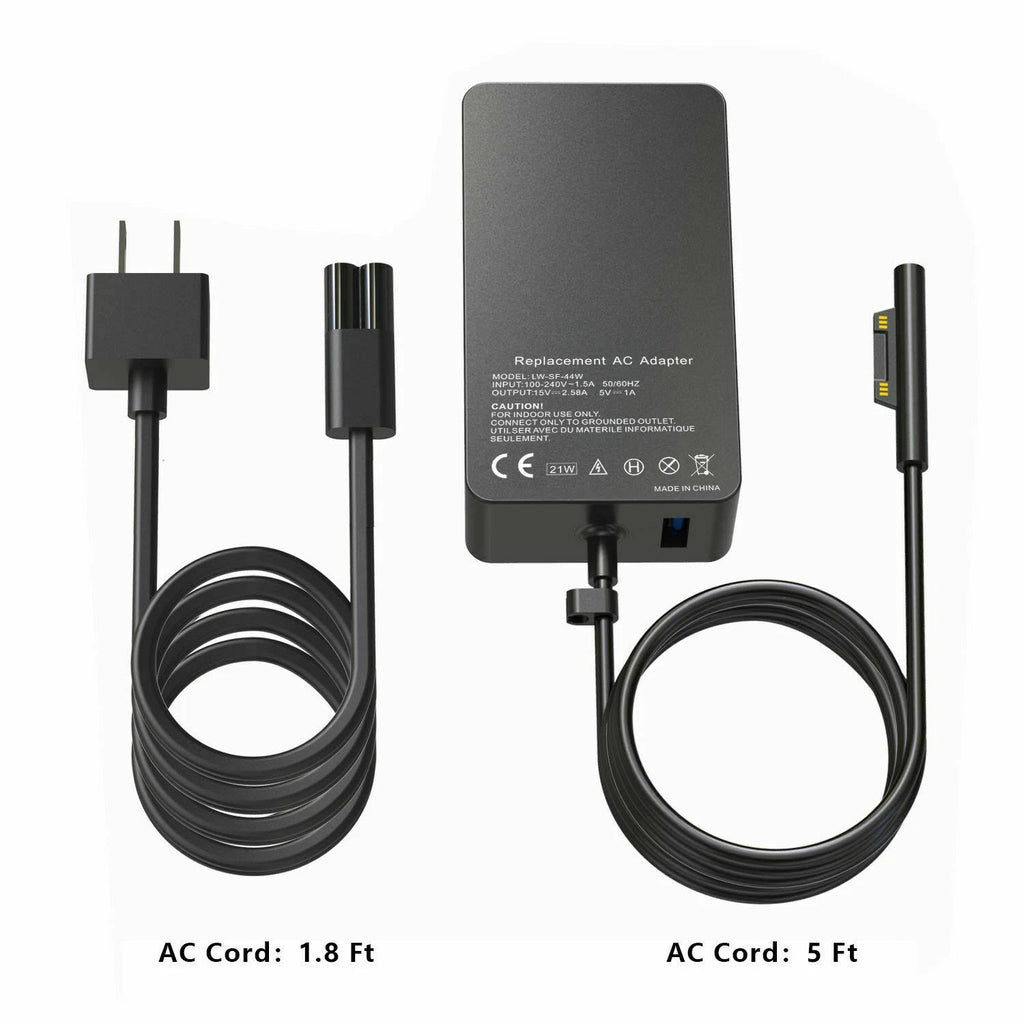 44W Adapter Charger For Microsoft Surface Pro 3 4 5 6 Go Laptop 2 Book / RT/Go