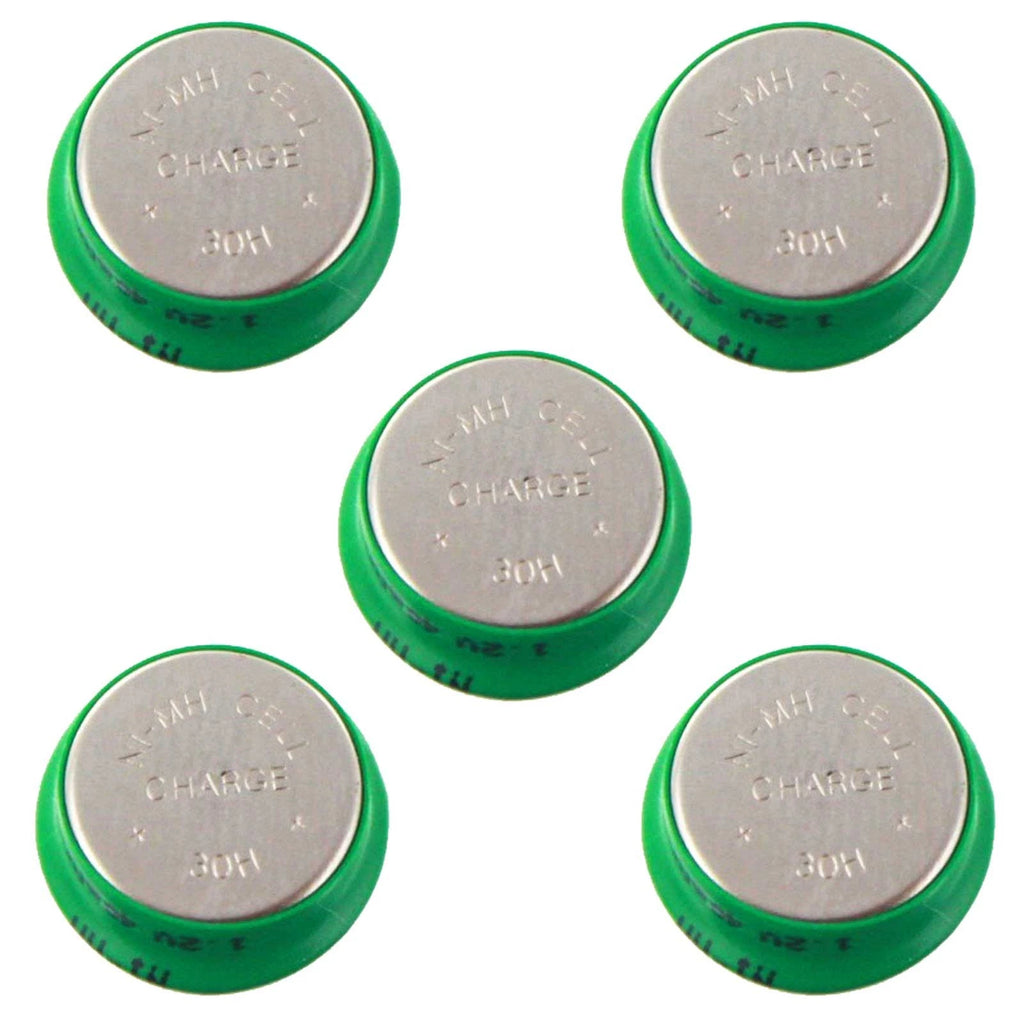 5x 1.2V NiMH 40mAh Flat Top Batteries use with Data Meters airsoft Data Loggers
