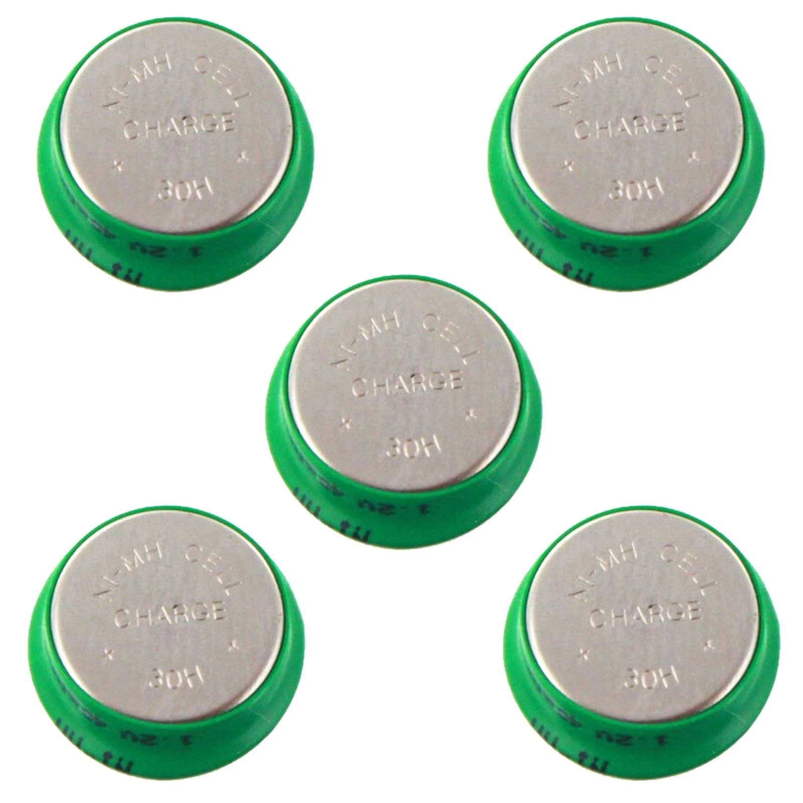 5x 1.2V NiMH 40mAh Flat Top Batteries use with Data Meters airsoft Data Loggers