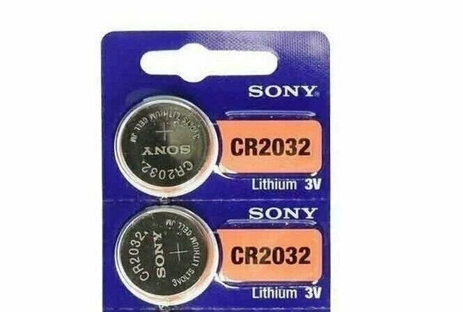 2 NEW SONY CR2032 3V Lithium Coin Battery Expire 2025 FRESHLY NEW - USA Seller
