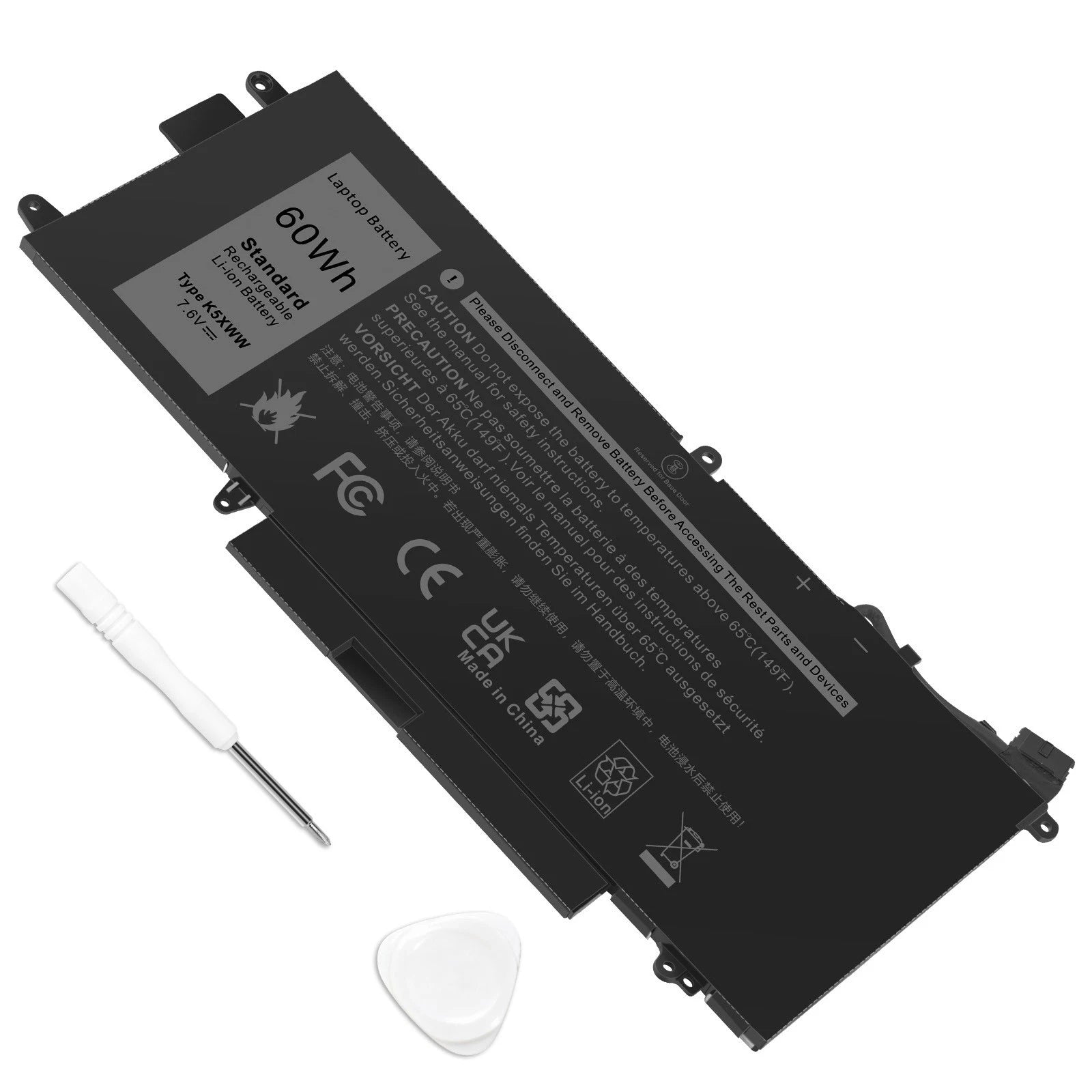 K5XWW 71TG4 Battery for Latitude 5289 2in1 7389 2in1 7390 2in1 P29S X49C1 60Wh