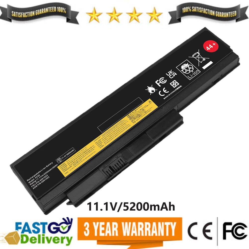 Laptop Battery for Lenovo ThinkPad X230 X230i X230s 45N1026 45N1025 0A36307