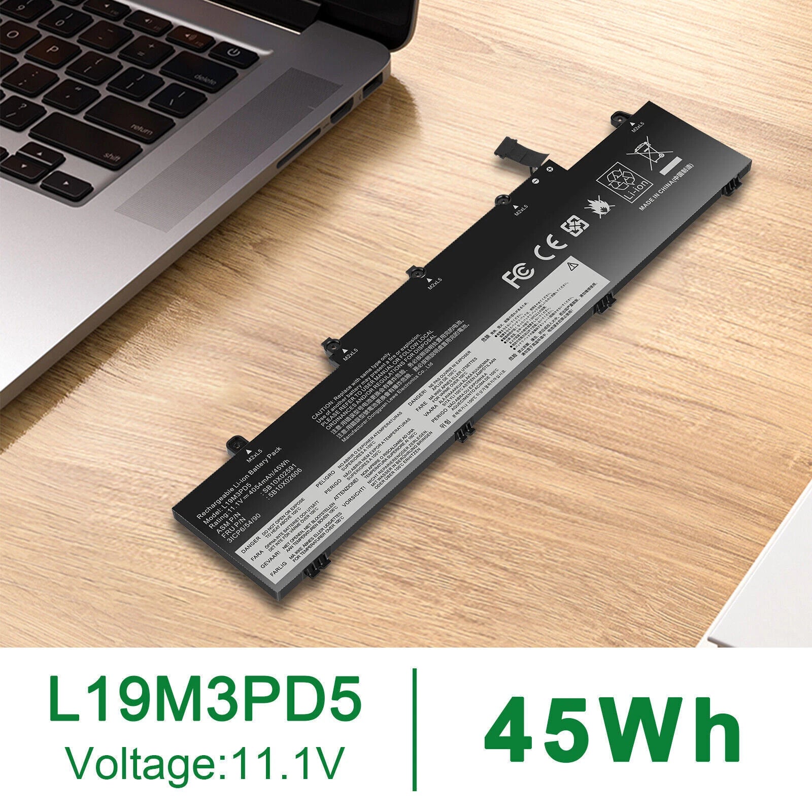?L19M3PD5 BATTERY FOR LENOVO ThinkPad E14 E15 2nd 3rd 4th Gen L19L3PD5 L19C3PD5