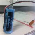 Brand New Sanyo CR17450E-R 3V Lithium Battery, with Wire Leads and Connector
