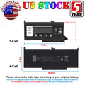 F3YGT DJ1JO Battery for Dell Latitude 12 7000 7280 7480 451-BBZL PGFX4 ONFOH