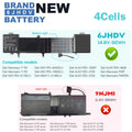 6JHDV Battery For Dell Alienware 17 R2 R3 P43F ALW17ED-1828T AW17R3-8342SLV 92WH
