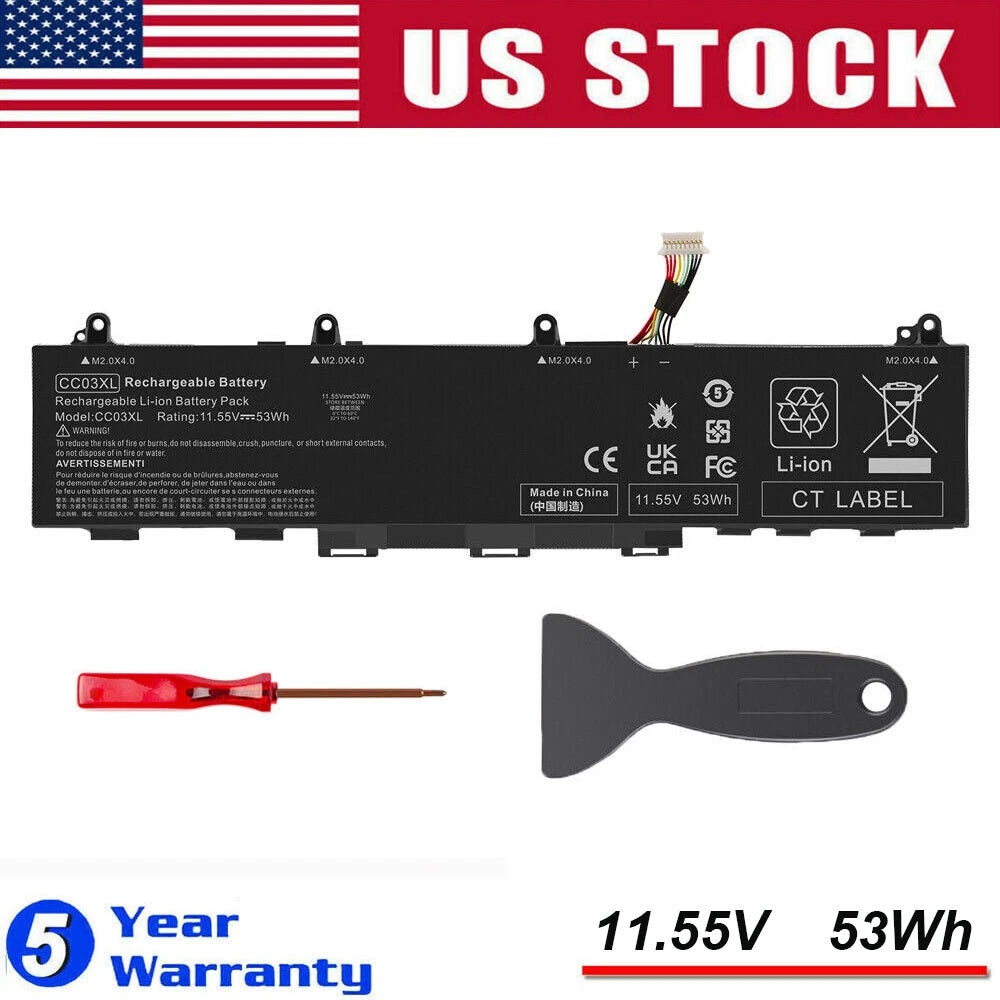 CC03XL Battery For HP EliteBook 830 835 840 845 G7/G8 HSTNN-DB9Q L78555-005 53Wh