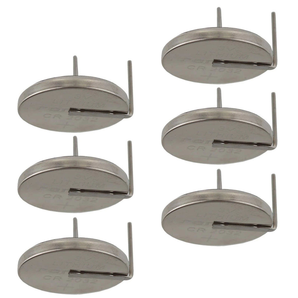 6x CR2032AH0-MFR 3V Lithium Coin Battery HORZ 2-PIN for PC RTC Display