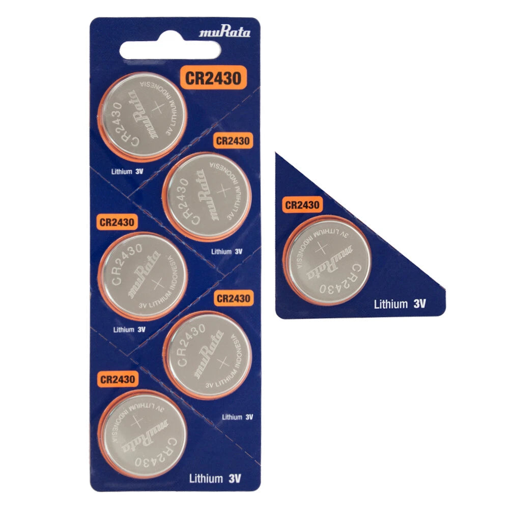 6 x Murata Lithium CR2430 batteries 3V Coin Cell DL2430 BR2430 ERC2430