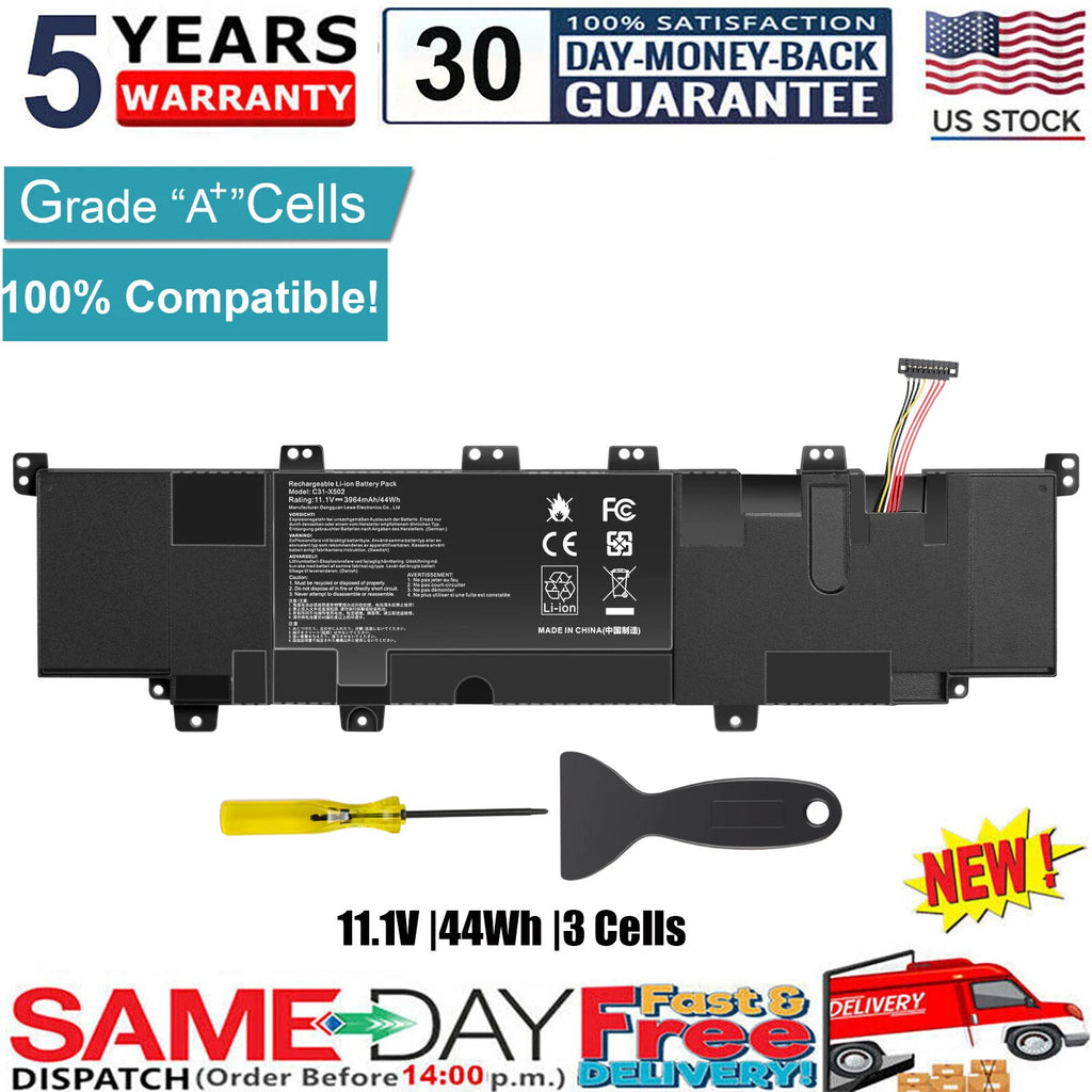 C31-X502 C21-X502 Battery for Asus VivoBook S500C PU500CA V500C V500CA X502CA US